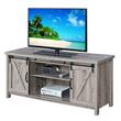 Pemberly Row Farmhouse Wood Barn Door TV Stand for TVs up to 52