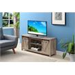 Pemberly Row Farmhouse Wood Barn Door TV Stand for TVs up to 52