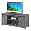 Pemberly Row Farmhouse Wood Barn Door TV Stand for TVs up to 52
