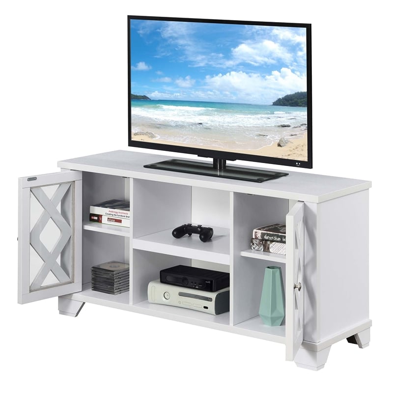 Pemberly Row Contemporary Wood TV Stand for TVs up to 47