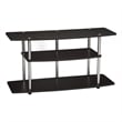 Pemberly Row Transitional 3 Tier Wood TV Stand for TVs up to 42