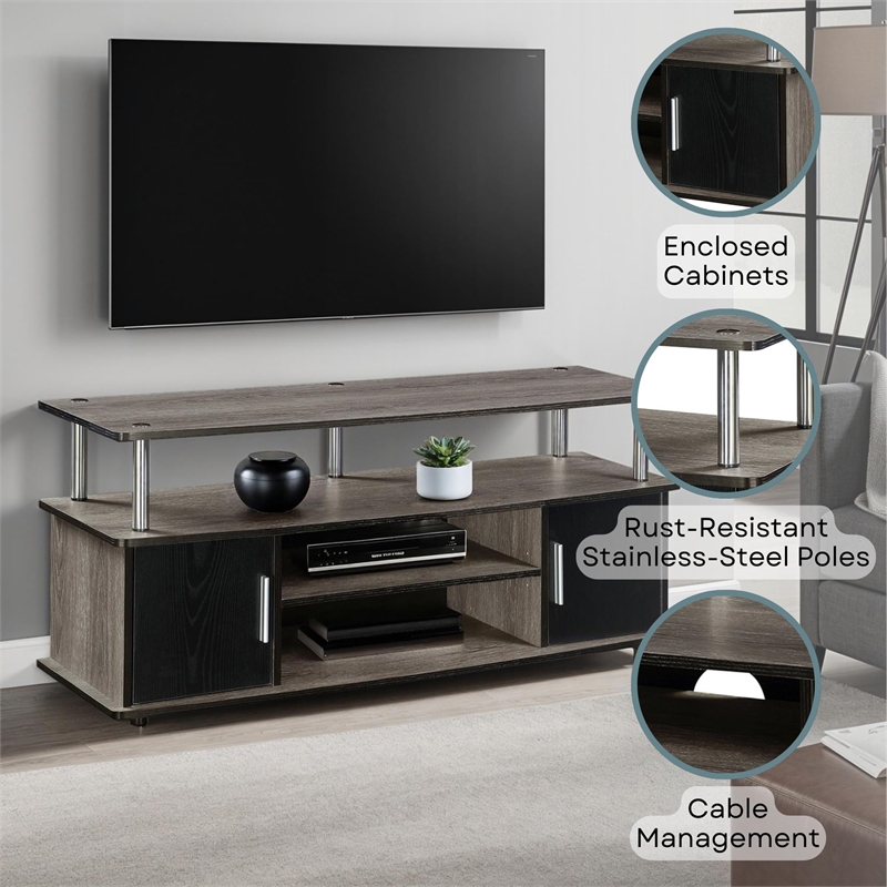 Pemberly Row Transitional Wood TV Stand for TVs up to 45