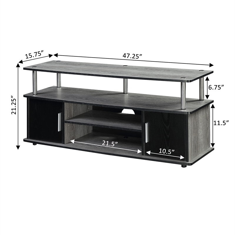 Pemberly Row Transitional Wood TV Stand for TVs up to 45