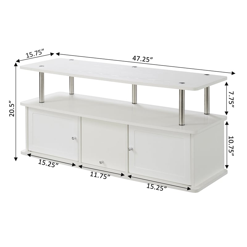 Pemberly Row Modern Wood TV Stand for TVs up to 50