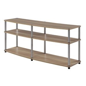 Pemberly Row 3 Tier 60&quot TV Stand in Light Oak