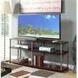 Pemberly Row Contemporary 3 Tier Wood TV Stand for TVs up to 60