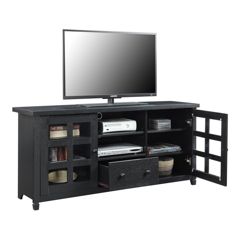 Pemberly Row Traditional 1-Drawer Wood TV Stand for TVs up to 60