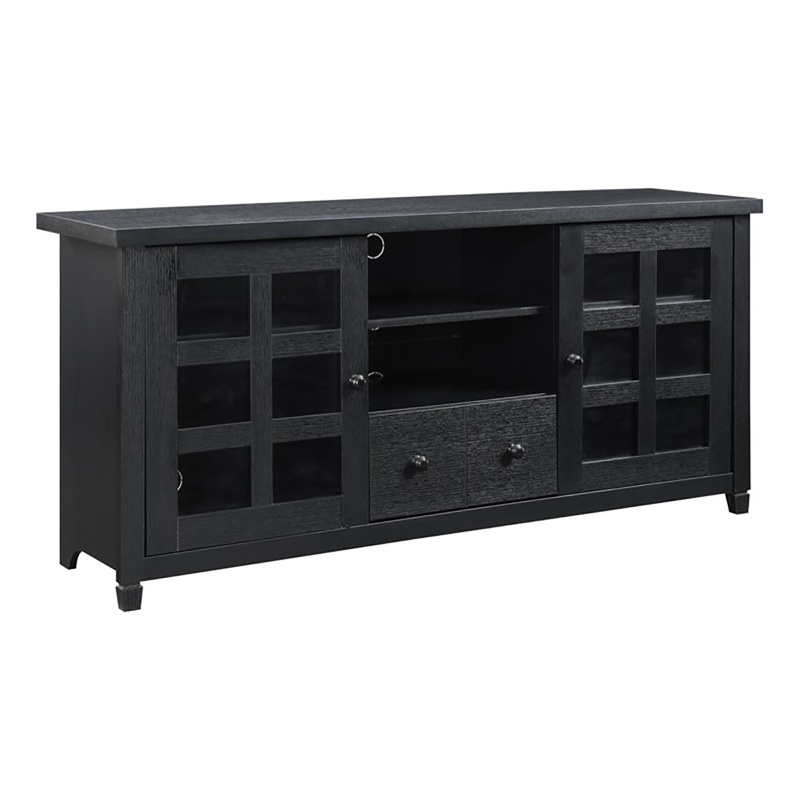 Pemberly Row Traditional 1-Drawer Wood TV Stand for TVs up to 60