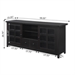 Pemberly Row Traditional 1-Drawer Wood TV Stand for TVs up to 60