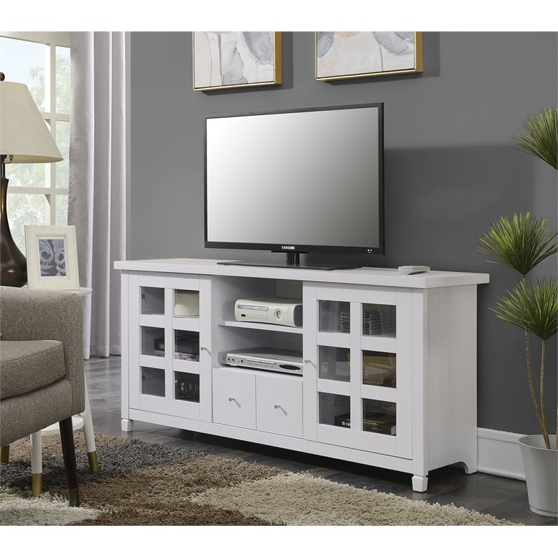 Pemberly Row Traditional Wood TV Stand for TVs up to 60