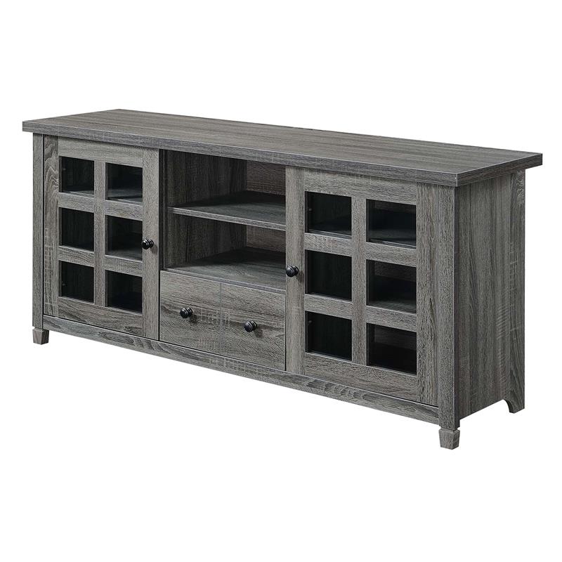 Pemberly Row Traditional Wood TV Stand for TVs up to 60