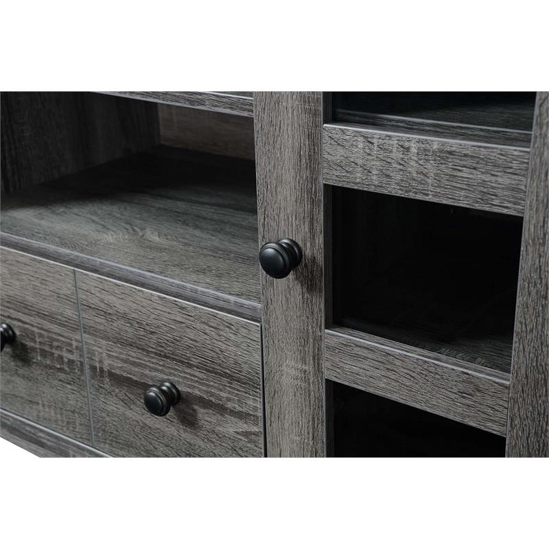 Pemberly Row Traditional Wood TV Stand for TVs up to 60