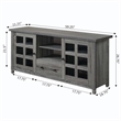 Pemberly Row Traditional Wood TV Stand for TVs up to 60