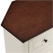Pemberly Row Wood Corner TV Stand for TVs up to 65