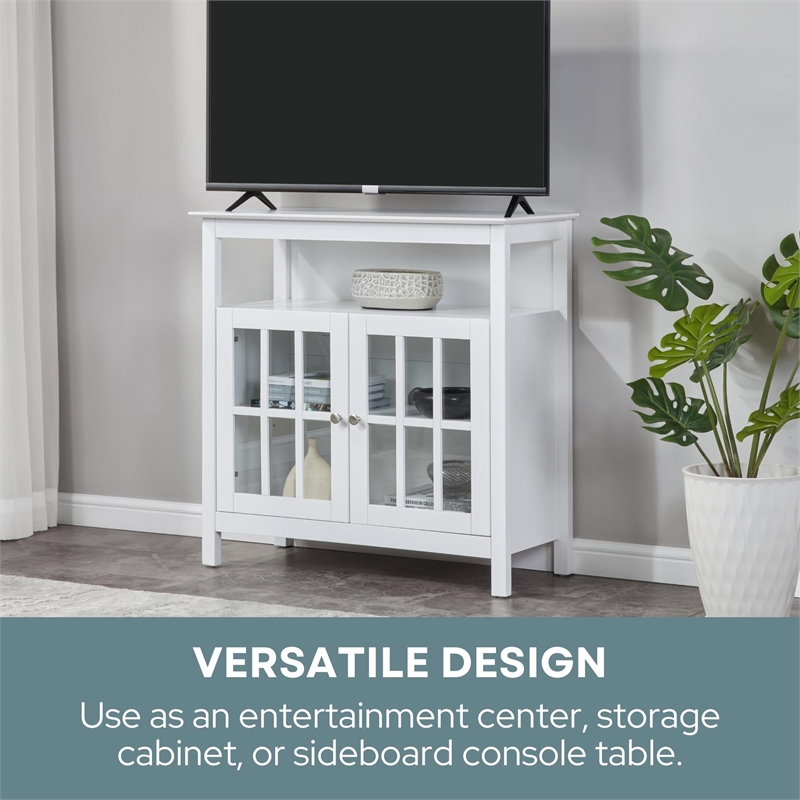 Pemberly Row Traditional Wood TV Stand for TVs up to 42