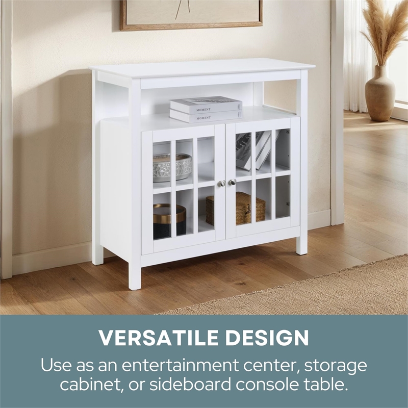Pemberly Row Traditional Wood TV Stand for TVs up to 42
