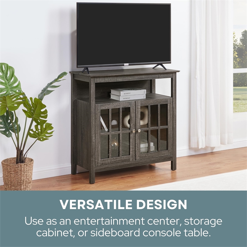 Pemberly Row Traditional Wood TV Stand for TVs up to 36