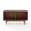 Pemberly Row Mid-Century Wood Low Profile TV Stand for TVs up to 43