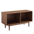Pemberly Row Mid-Century Wood Low Profile TV Stand for TVs up to 43