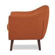 Pemberly Row Upholstered Accent Chair in Orange