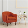 Pemberly Row Upholstered Accent Chair in Orange
