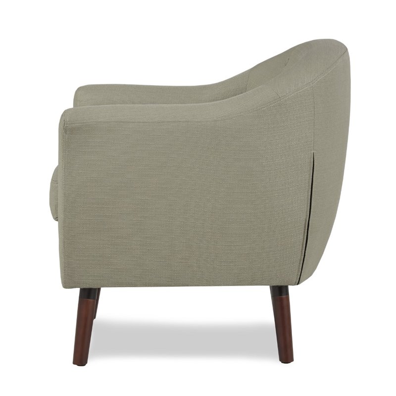 Pemberly Row Upholstered Accent Chair in Beige