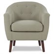 Pemberly Row Upholstered Accent Chair in Beige