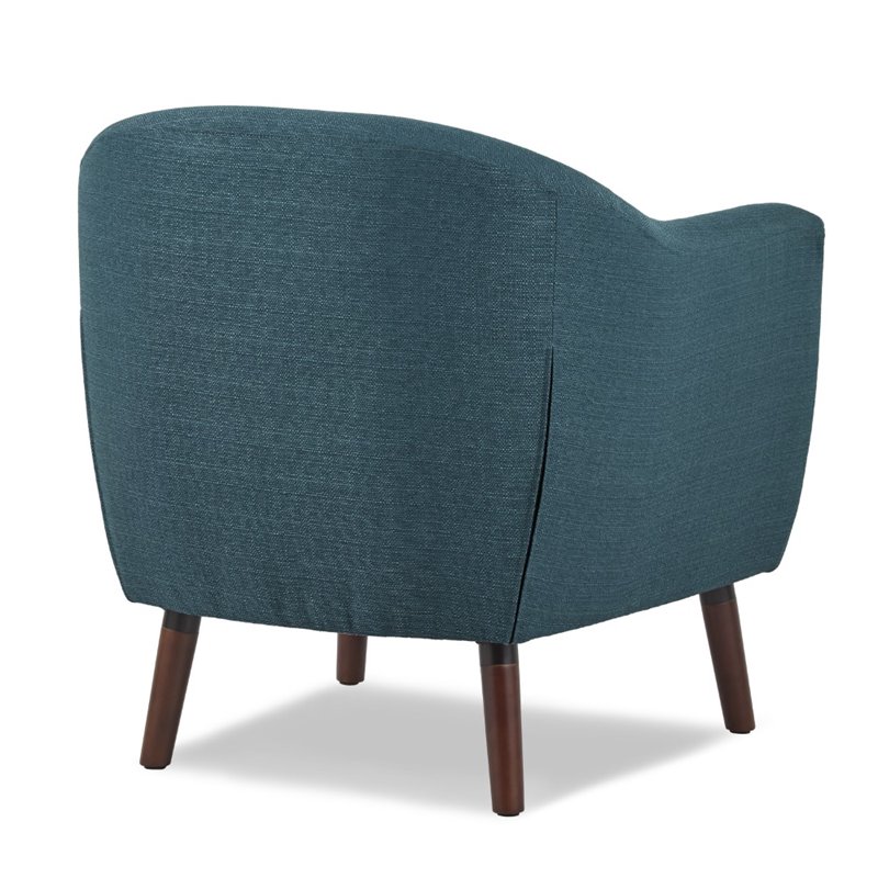 Pemberly Row Upholstered Accent Chair in Blue