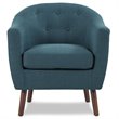 Pemberly Row Upholstered Accent Chair in Blue
