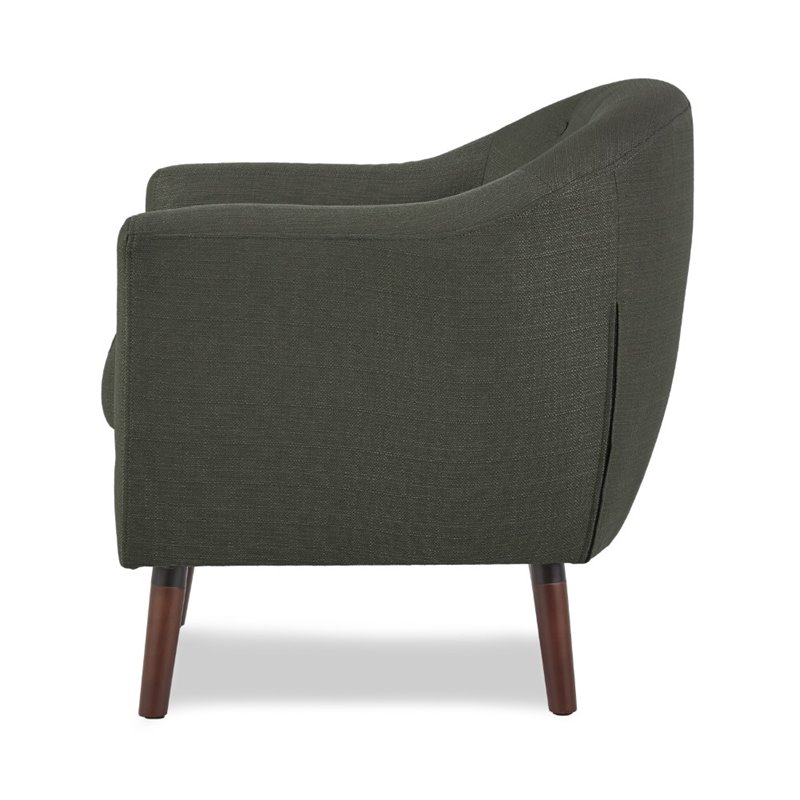 Pemberly Row Upholstered Accent Chair in Gray