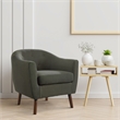 Pemberly Row Upholstered Accent Chair in Gray