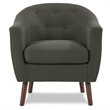 Pemberly Row Upholstered Accent Chair in Gray