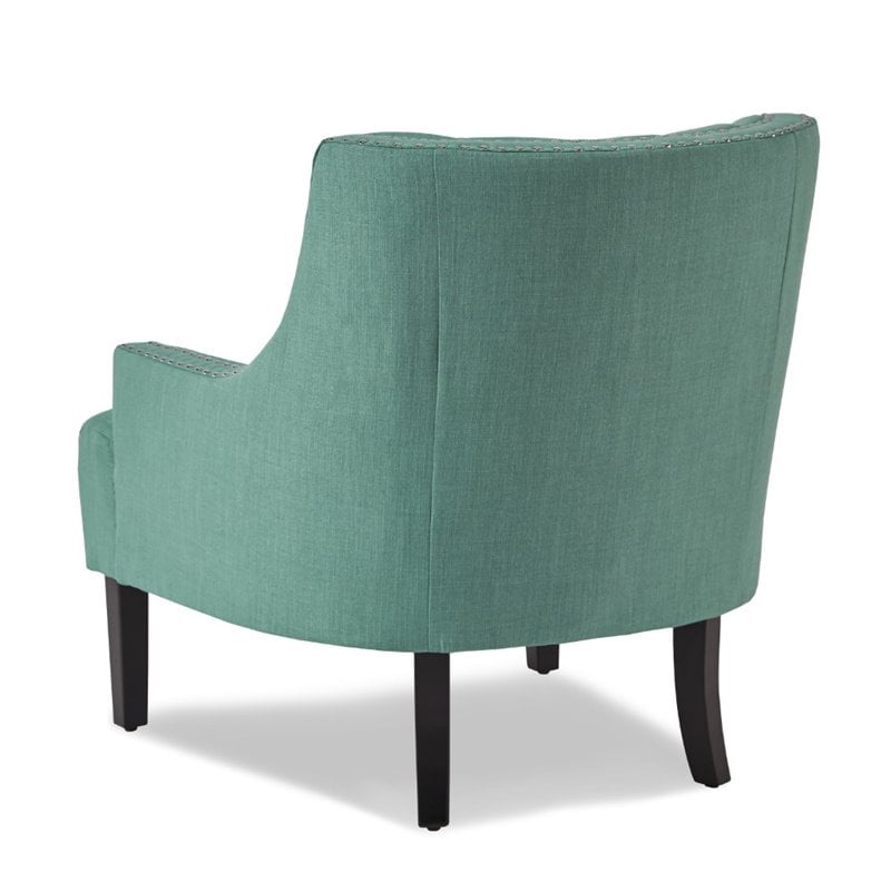 Pemberly Row Upholstered Accent Chair in Teal