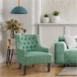 Pemberly Row Upholstered Accent Chair in Teal
