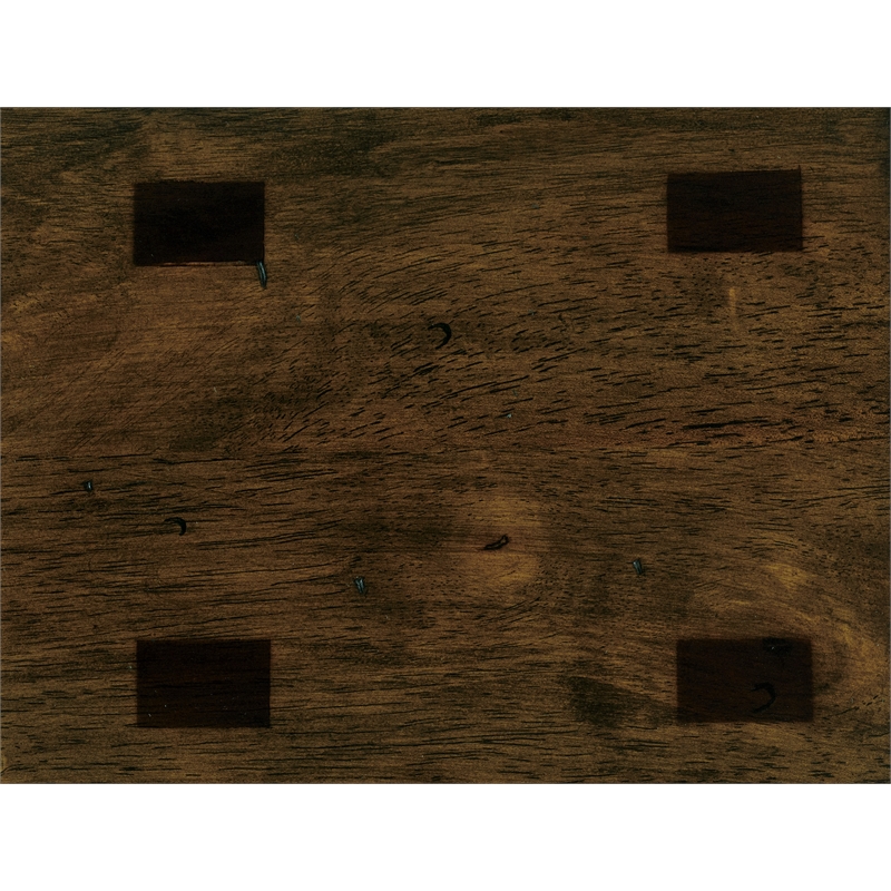 Pemberly Row Solid Wood Bar Stool Chair Set of 2 in Cherry - Saddle Seat