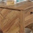 Pemberly Row Coastal Engineered Wood Nightstand in Sindoori Mango/Natural