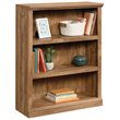 Pemberly Row 3-Shelf Modern Engineered Wood Bookcase in Brown