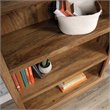 Pemberly Row 3-Shelf Modern Engineered Wood Bookcase in Brown