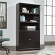 Pemberly Row 3-Shelf Modern Engineered Wood Bookcase in Estate Black