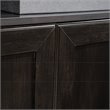 Pemberly Row 3-Shelf Modern Engineered Wood Bookcase in Estate Black