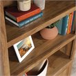 Pemberly Row Storage 3-Shelf 2-Door Tall Wood Bookcase in Sindoori Mango Beige