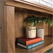 Pemberly Row Storage 3-Shelf 2-Door Tall Wood Bookcase in Sindoori Mango Beige