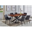 Pemberly Row Tufted Side Dining Chair in Dark Gray (Set of 2)