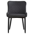 Pemberly Row Tufted Side Dining Chair in Dark Gray (Set of 2)