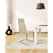 Pemberly Row Metal Side Dining Chair in Tan (Set of 2)