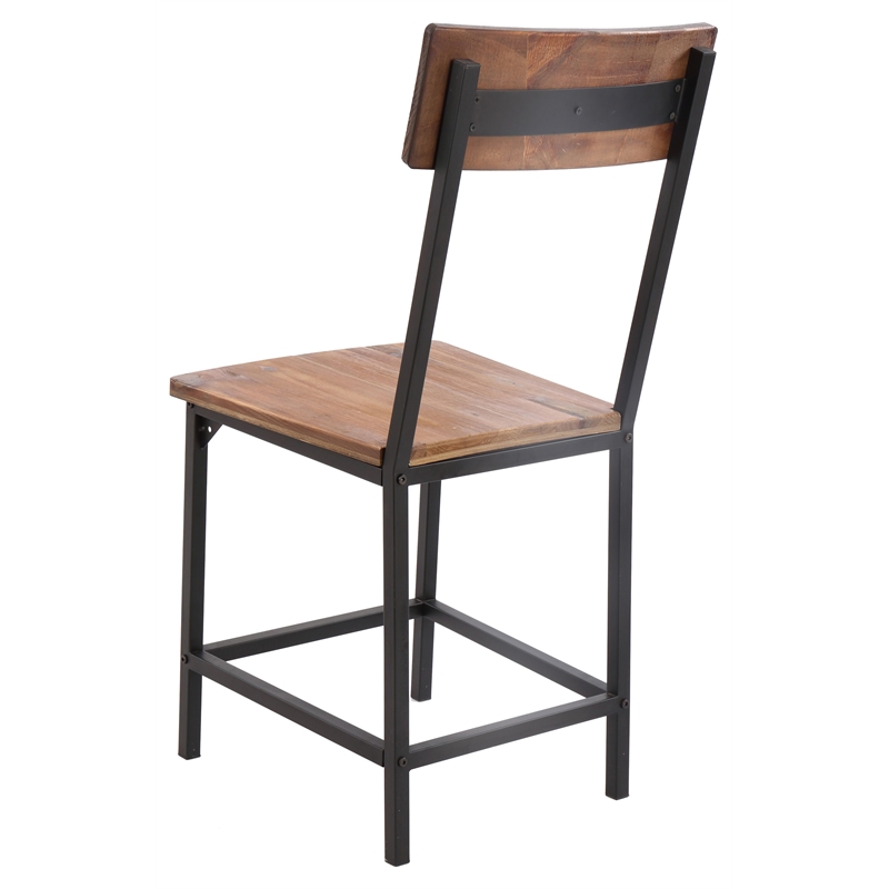 Pemberly Row Wood Dining Chair in Natural (Set of 2)