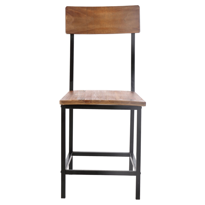 Pemberly Row Wood Dining Chair in Natural (Set of 2)