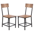Pemberly Row Wood Dining Chair in Natural (Set of 2)