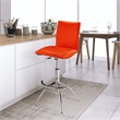 Pemberly Row Adjustable Bar Stool in Red (Set of 2)