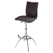 Pemberly Row Adjustable Bar Stool in Black